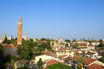 Minarett Von Mehmet Pascha Moschee Und Antalya Altstadt