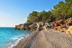 Wilden Strand Mit Baeumen In Der Naehe Von Antalya