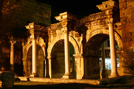Hadrian s gate in antalya photo