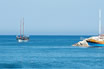 Barca Nel Mar Mediterraneo In Antalya